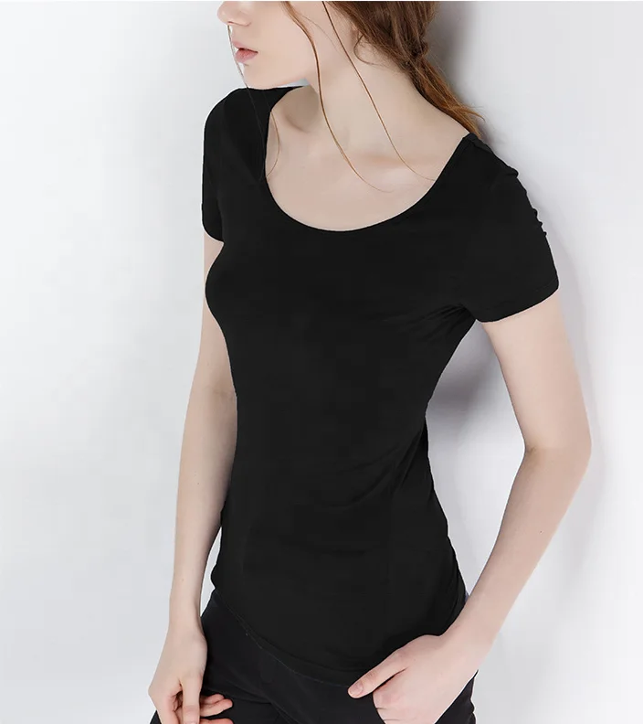 Европейские Летние босоножки 2019 новый короткий рукав Футболка женская одежда простые футболки с круглым воротом и 100% из бамбукового волокна, женские футболки с рисунками из мультфильмов