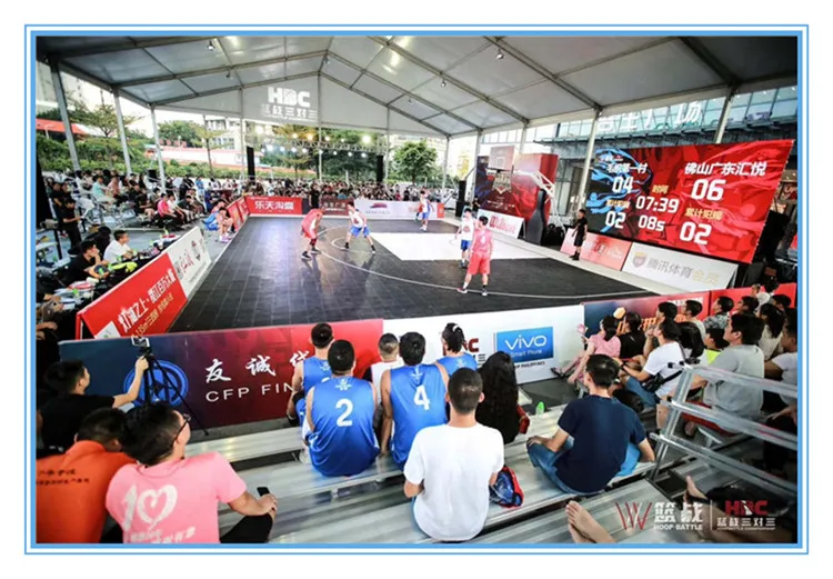 2 Row Aluminum Portable Bleachers With HDPE Seats For Playground Court Stadium