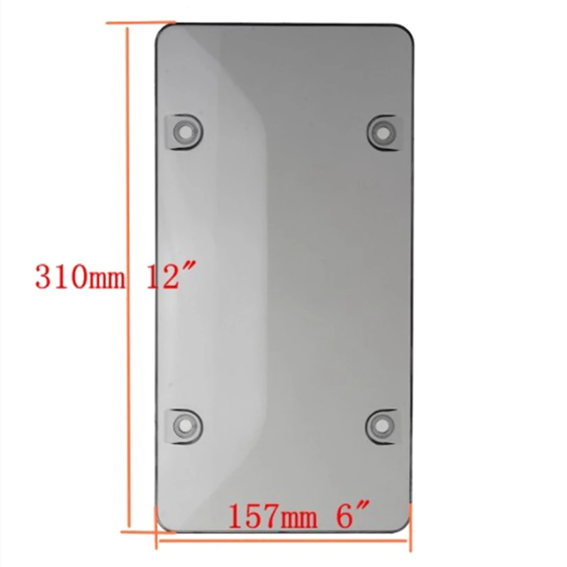 High Quality Clear Smoke Cover Bug Shield Tag Protector Car Truck  License Plate Frame