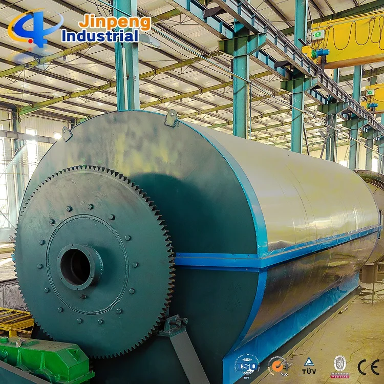 Waste Tire Used Tyre Scrap Plastic Pyrolysis Plant with National Patent