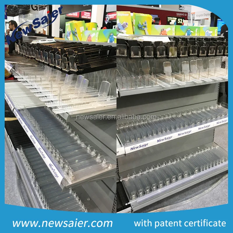 roller track conveyor with shelf stopper