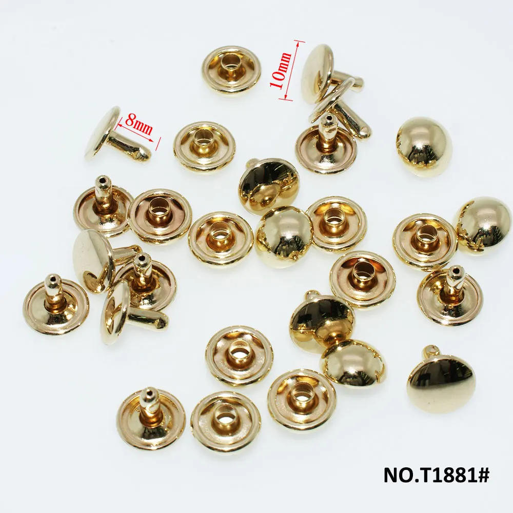 High-Quality Hardware Accessories Metal double round head rivets with button
