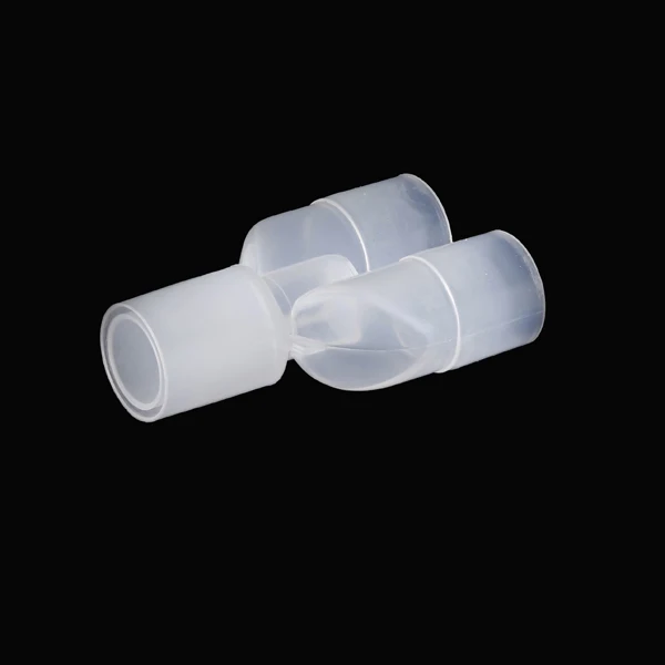 
Disposable medical plastic Y type connector for breathing circuit U type connector parallel connector with sampling port 
