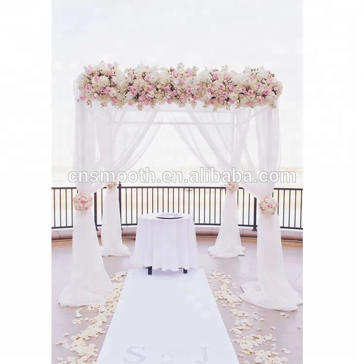 Romantic  Portable Flower Wall Retractable Backdrop Stand