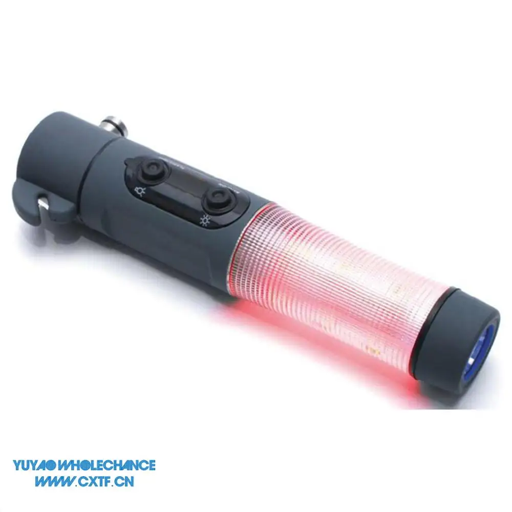 3 in 1 Flashlight Car Emergency Hammer Beacon