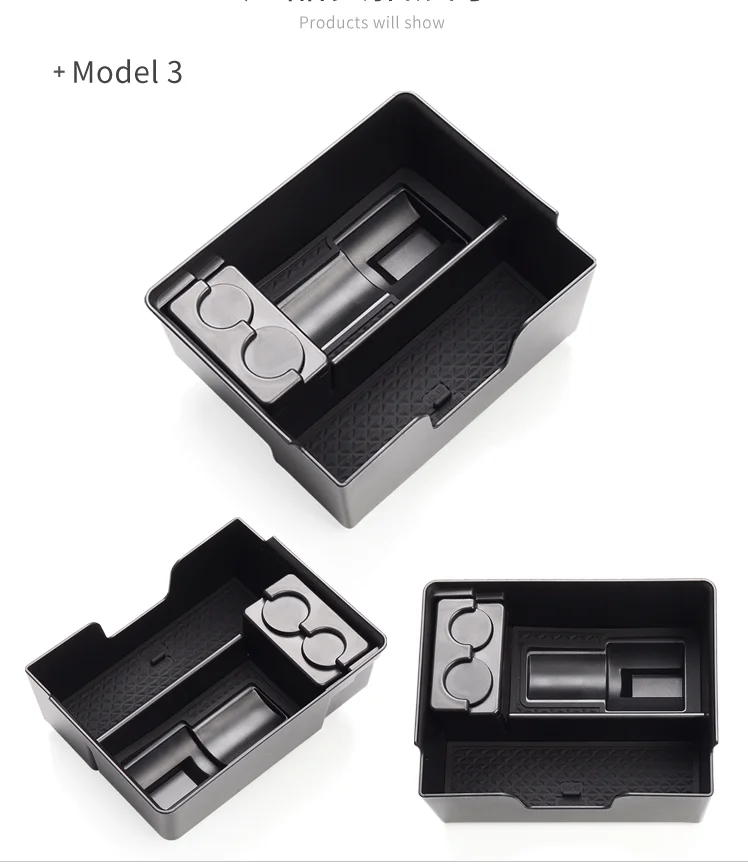 ABS 1 шт. внутренняя отделка автомобиля, органайзер центральной консоли, пластиковый ящик для хранения, подлокотник, контейнер, автомобильный аксессуар для Tesla Model 3
