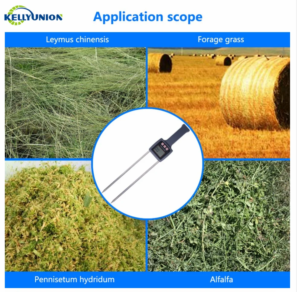 High quality Digital LED digital portable seed / maize / cotton moisture meter with low price