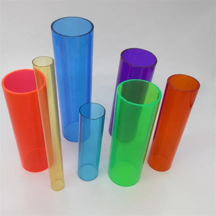 acrylic tube color PMMA pipe color tube