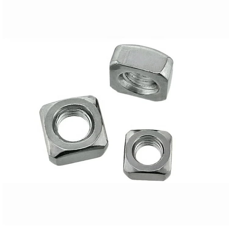 Sandingsheng high quality DIN557 M2.5/M3 nickel plating square nut
