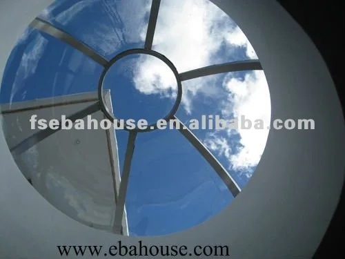 Aluminum windows Glass dome CE glass skylight awning window arch windows