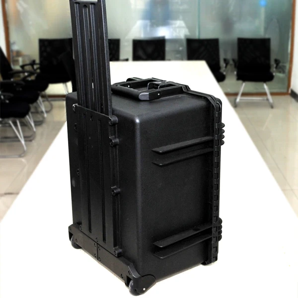 M2750 Customized logo low price hard plastic trolley toolbox with wheels and foam