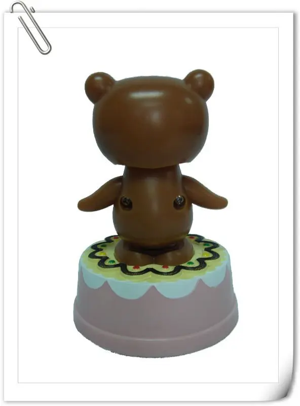 
Dancing toy flip flap solar figure cartoon animal miniature 