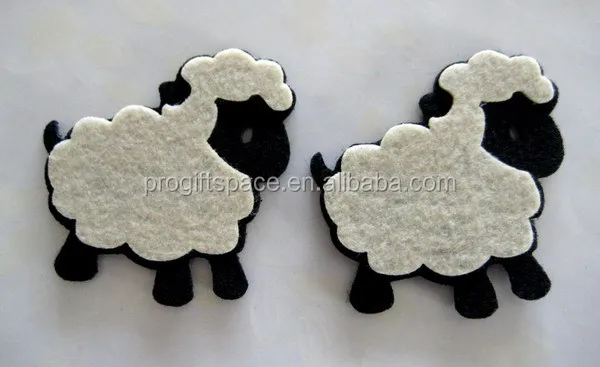 
hot sale high quality eco friendly new products promotional gift cute felt scrapbooking fabric sheep on alibaba express 