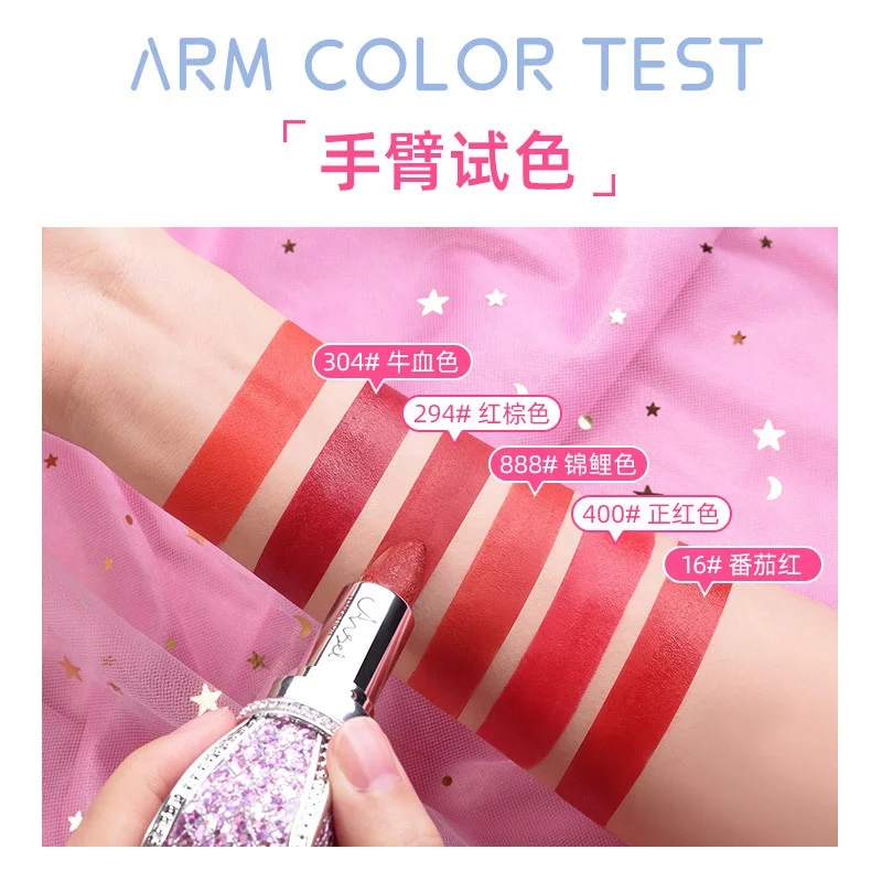 Melason Curelty Free Eco-friendly OEM No Logo Custom ButterflyTube Lipstick Candy Color Matte Wholesale Small Order Accepted