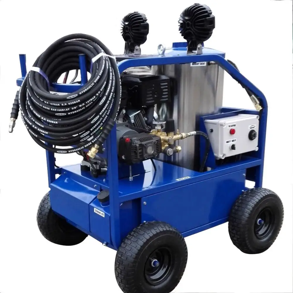 New Product Hot Sale 4000PSI Gasoline Hot Water Pressure Washers Automatic Car Wash Machine With Light
