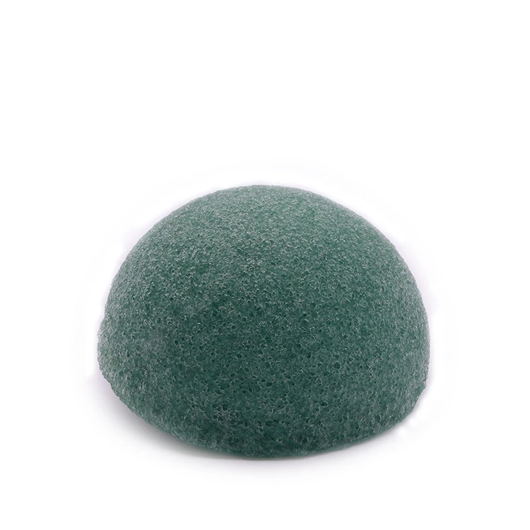 100% All Natural Hemisphere Shape Facial Konjac Sponge Large Korea Korean  Konjac Sponge with packaging