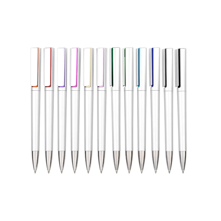 High quality colorful factory price special design ballpoint pen concise color plastic pen
