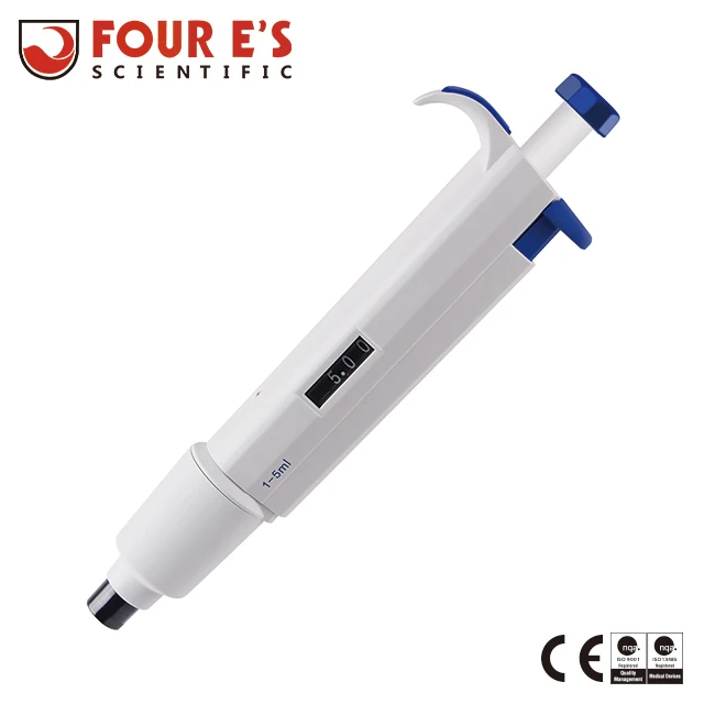 1-10 ml calibrated autoclavable volume single channel micro pipette