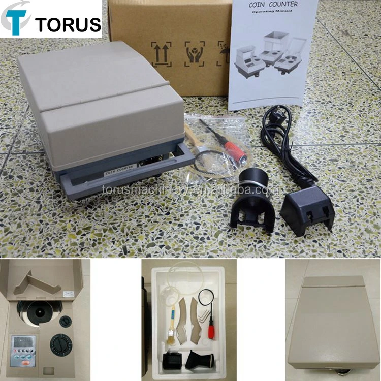 New low cost plastic coin counter With 8