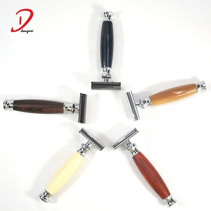 DM New Customer logo Barber shaving razor Double sides shaving razor