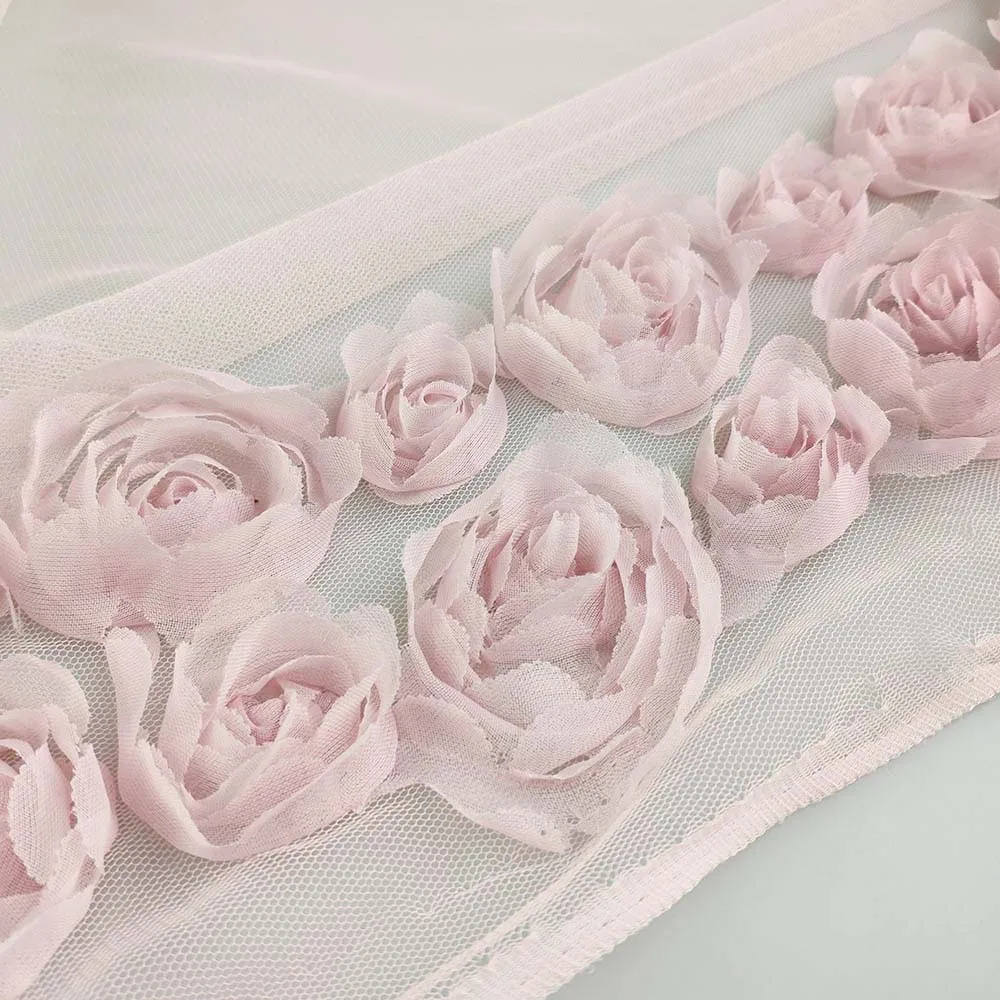 Тюль с вышивкой в виде Розы, фата для невесты, Тюлевая ткань для невесты