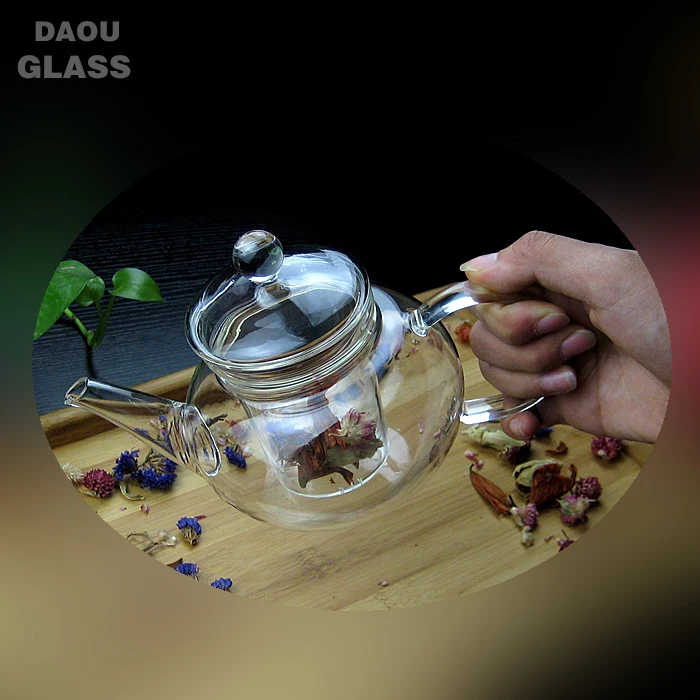 
HOT SALES glass teapot with infuser,multi-purpose heat resistant Clear Pyrex teapot , Coffee Pot Juice Kettle,300ml 600ml 