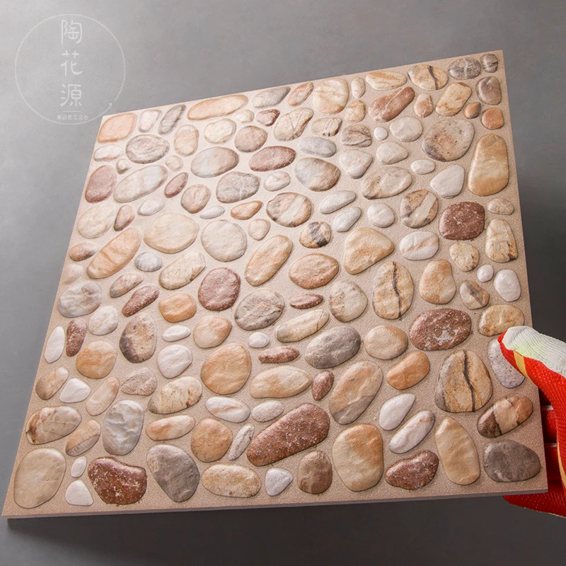 3D Inkjet Stone  Flooring Tile  Matt Finish  Rustic Porcelain 400 X 400