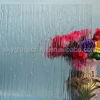 
Supply 3mm 4mm 5mm clear nashiji Patterned Glass 