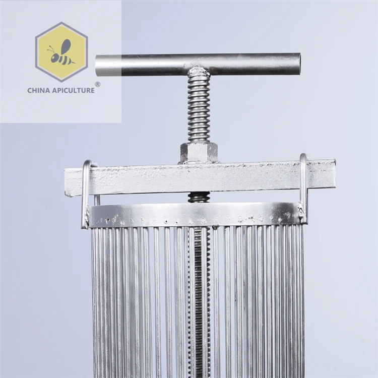 Beekeeping Tools Honey Press Extractor Beeswax Presser Hand Crank Centrifuge Beekeeping Machine Stainless Steel Spinner