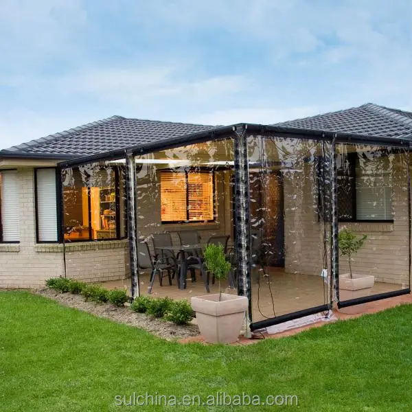 Производитель на заказ, прозрачная Водонепроницаемая веревка из ПВХ, наружная роликовая шторка для внутреннего дворика