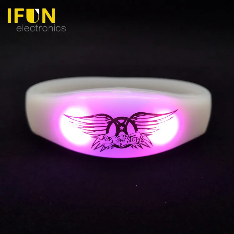 Music festivals Full RGB Colors DMX controllable LED bracelets For Birthday Decoration Party Supplies