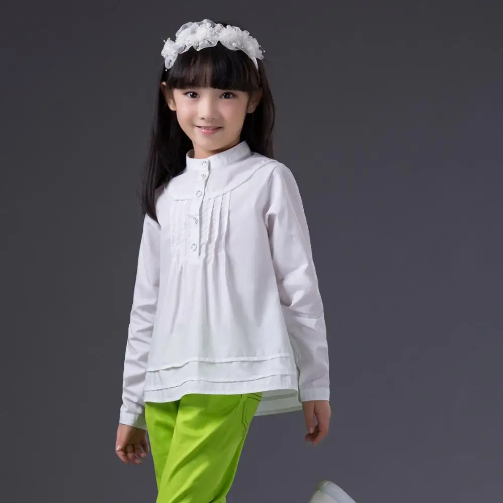 Stock Toddler Kids girl Long Sleeve Shirt Blouse Tops