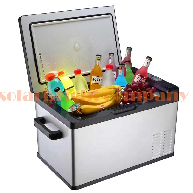 Портативный мини-компрессор постоянного тока на 40 л, уличный Морозильный аппарат для кемпинга, на аккумуляторах, 12 В постоянного тока, 24 В постоянного тока, 40 л, портативный автомобильный морозильник, холодильник