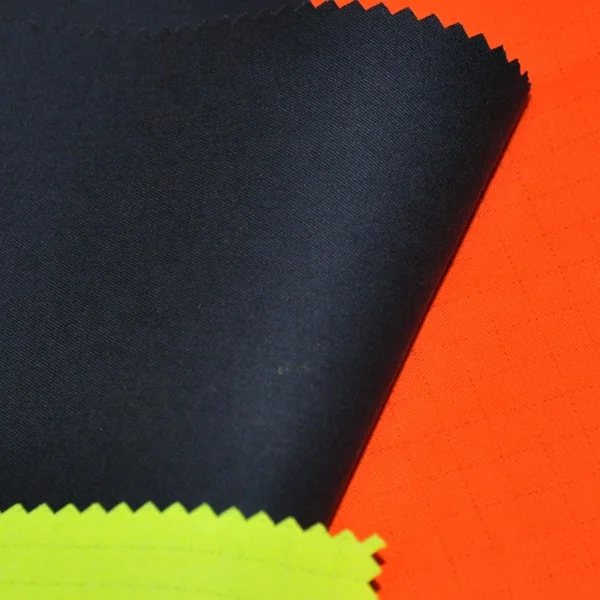 factory hv fluorescent yellow modacrylic/cotton flame resistant material fabric for workwear