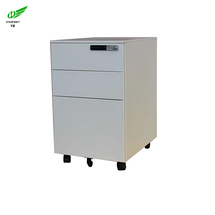 
Metal furniture 3 drawer metal password lock movable cabinet / mobile file cabinet 