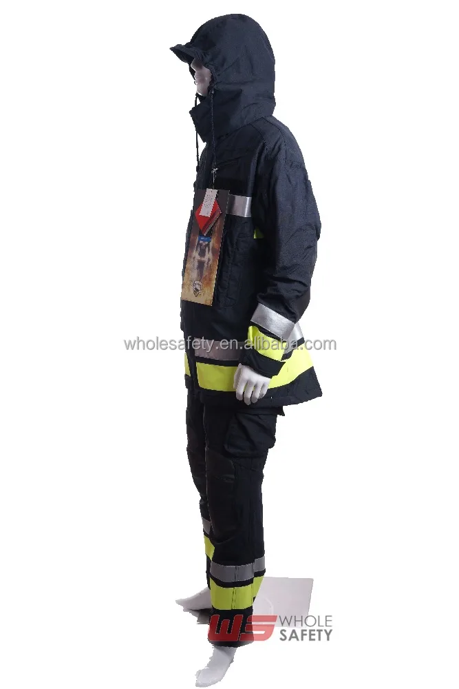 EN 469 High visibility anti-explosion Nomex fire fighting Fireman suit
