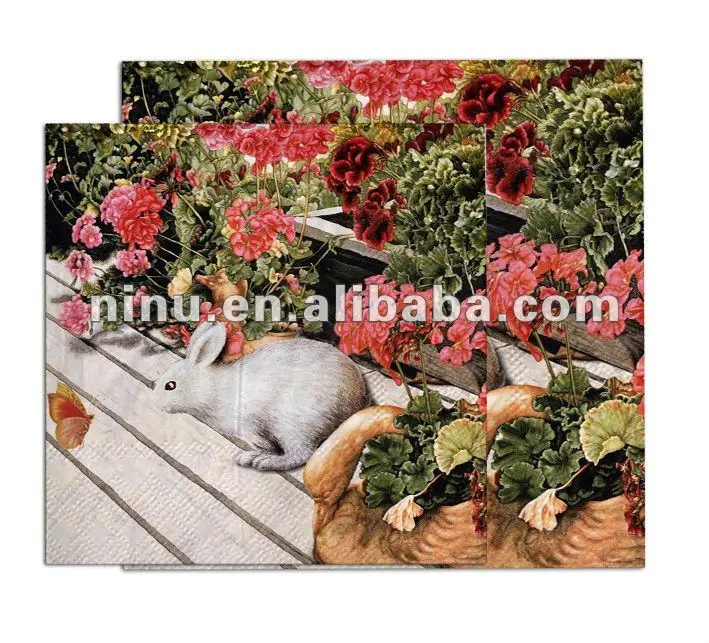 
YLNL10013 Color Paper Napkin,shape napkin 