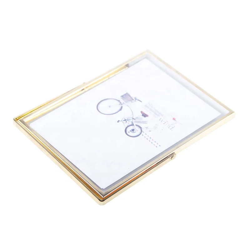 spot supply baby handprint kit footprint frame for newborn girls and boys baby mini metal photo frame for ps and 3D pictures