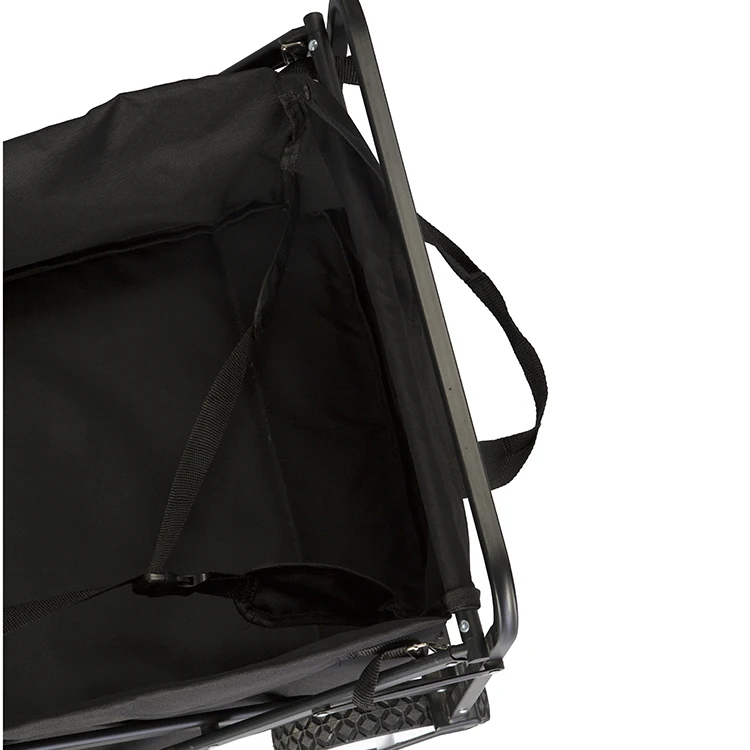 high quality Outdoor wagon 4 wheels utility garden trolley wagon camping folding cart