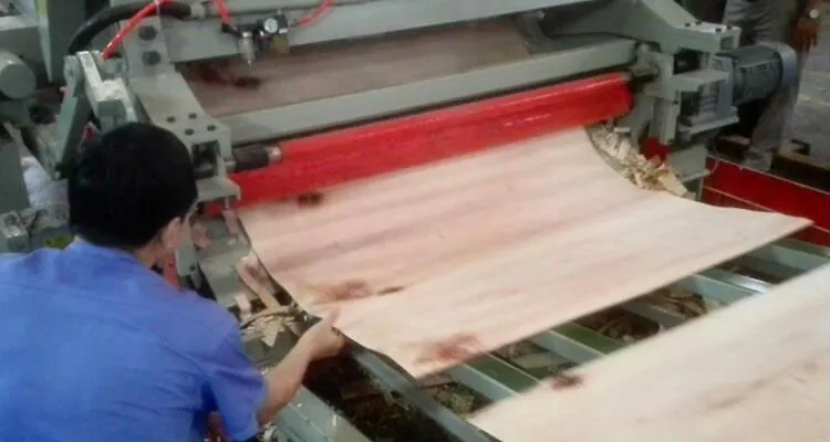 Spindless Veneer Peeling Machine