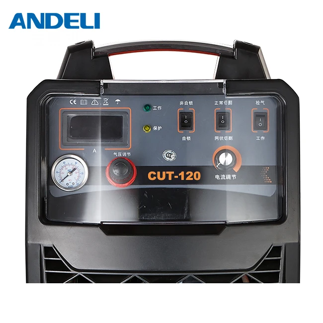 
ANDELI three phase cut steel metal pipe 380V air portable cnc plasma cutter plasma cutting machine CUT-120 plasma cutting 