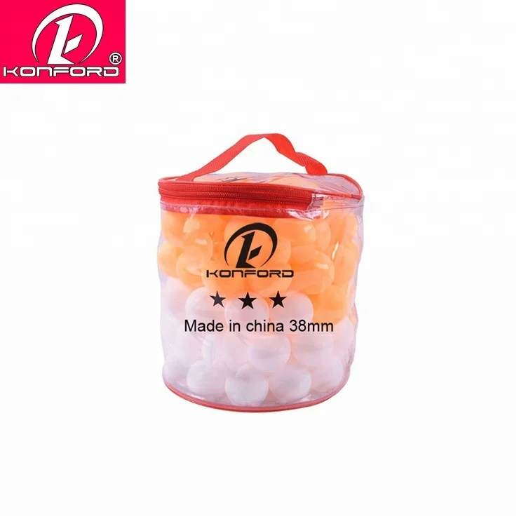 Konford Hot Sale Cheap Plastic Table Tennis Ball 38mm ABS Ping Pong OEM Custom Multi Color Training Achievable Pingpong Balls