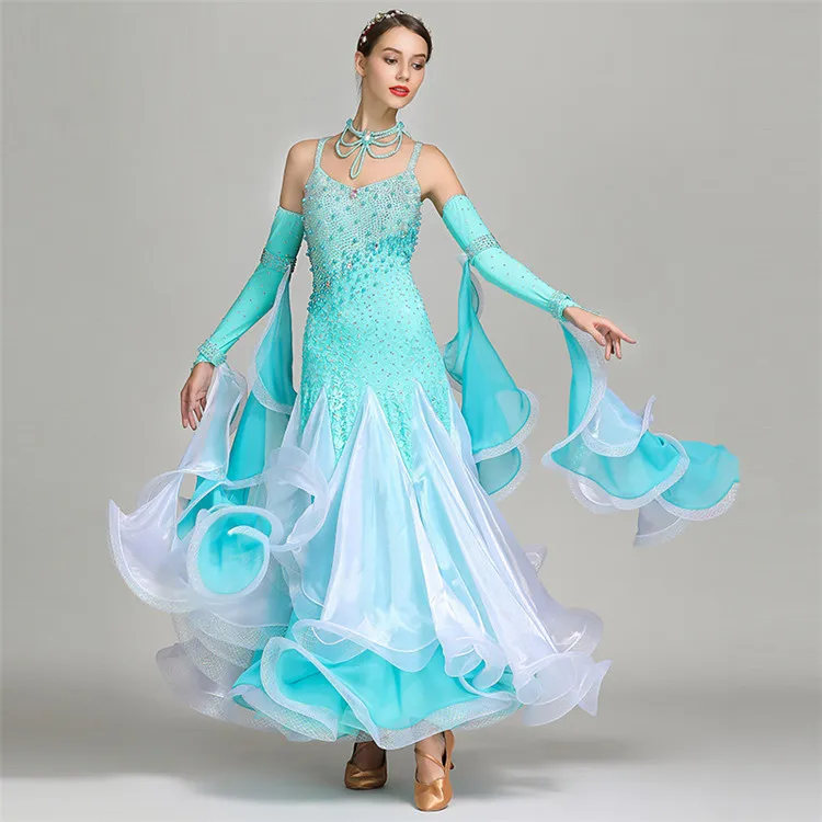 2019 New Design Women Dance Wear Ballroom Competition Dress