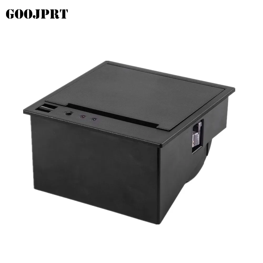 3-inch 12V POS kiosk embedded thermal printer with auto cutter 80mm panel printer for vending machine