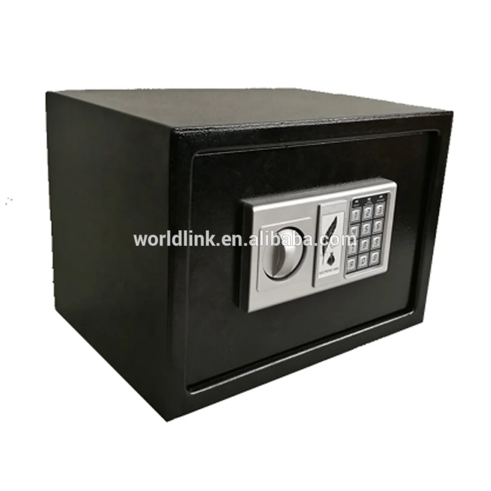 Convenient Quality Electronic Digital Safe Box Steel PU Material for Household Jewelry Perfume Gifts Matte Finish Carton Packing