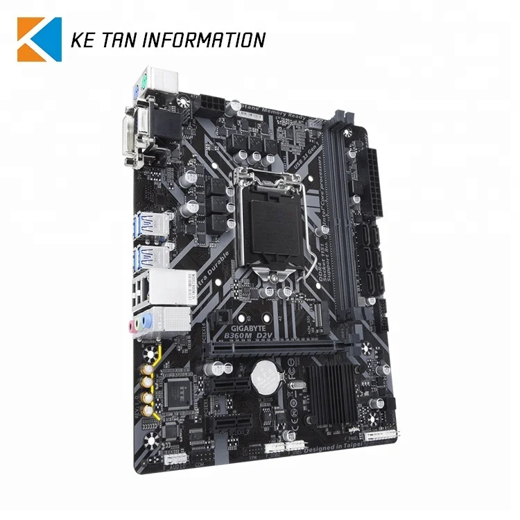 GIGABYTE B360M D2V 32GB DDR4 LGA1151 ATX Gaming Motherboard in used