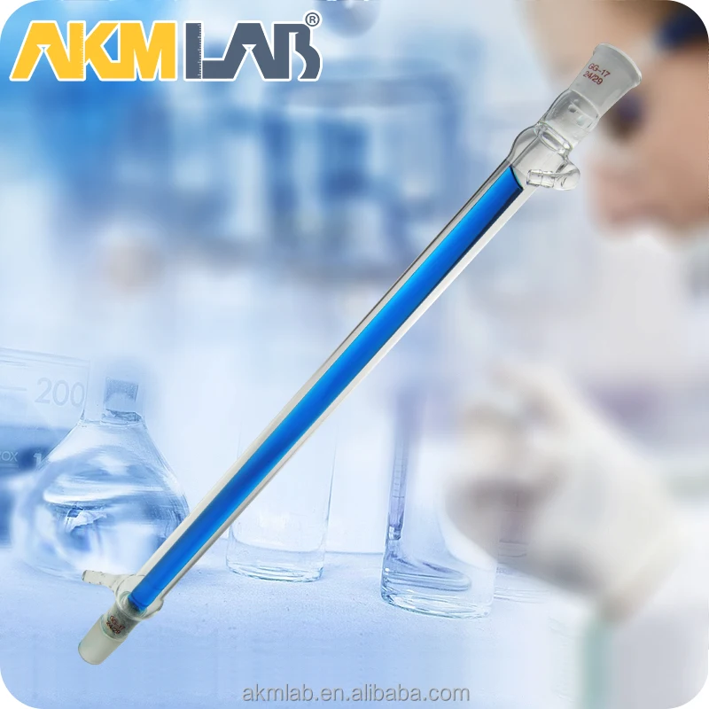 AKMLAB Laboratory Glass Liebig Condenser/Allihn Bulbed Condenser/Graham condenser