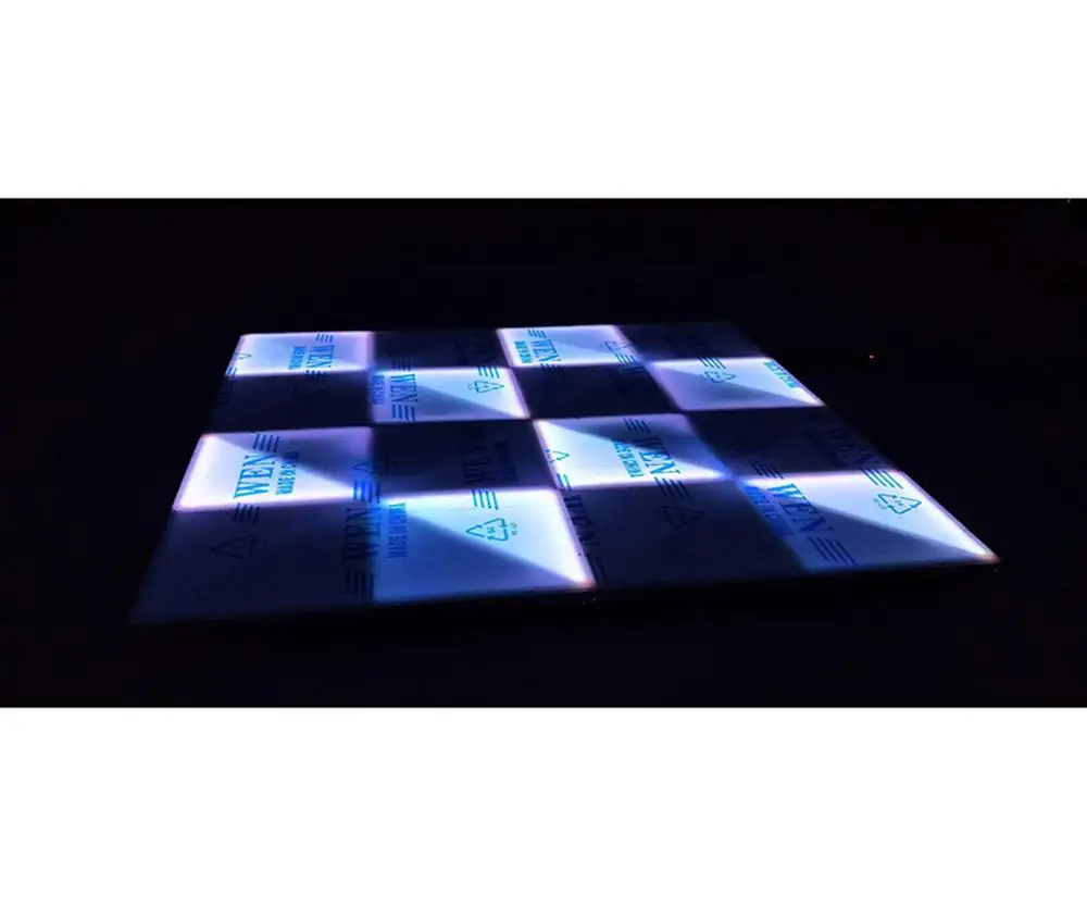 Interactive RGB dance floor with RGB lights for romantic wedding decoration