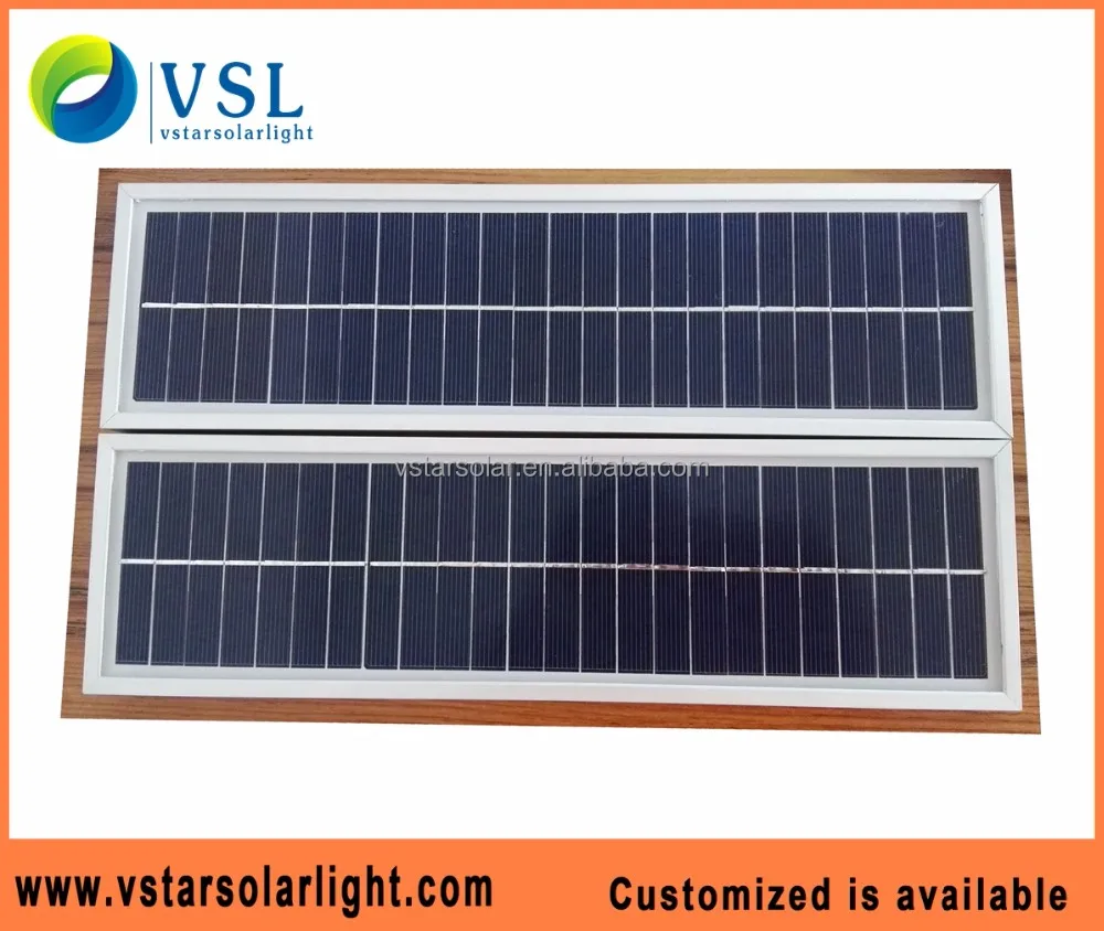 Factory direct 450*60*4.6mm 4W 6V Polycrystalline linear solar panel for advertising box and window lighting