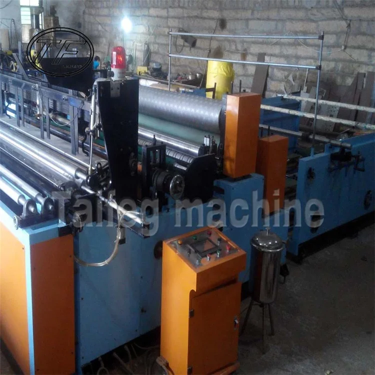 Embossing rewinding and punching toilet roll paper making  machine price